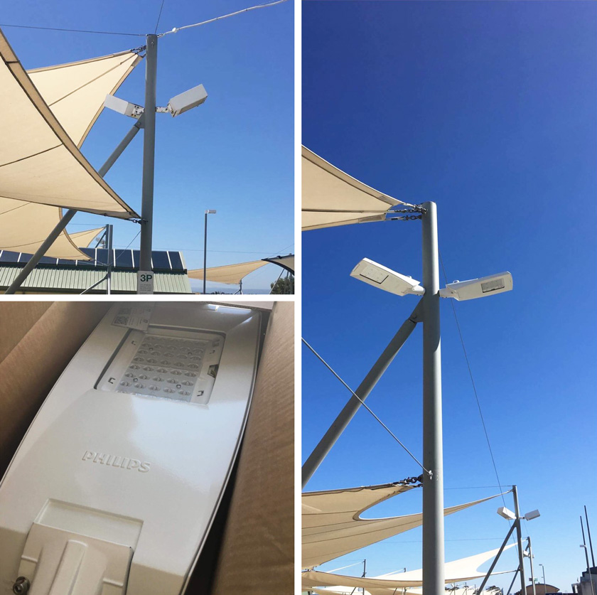 Garden City, Booragoon WA. Shopping centre car park new LED lighting